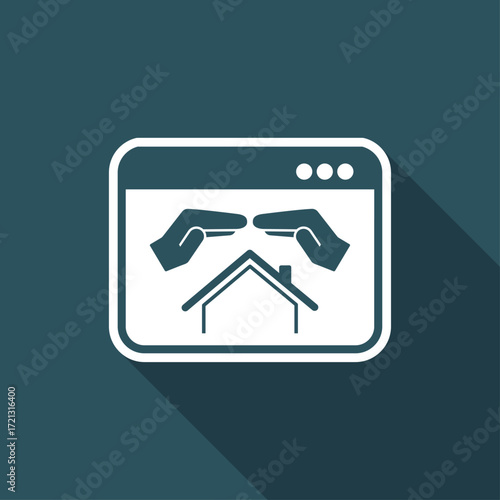 Living protection - Vector icon for computer website or application