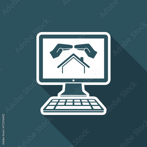 Living protection - Vector icon for computer website or application