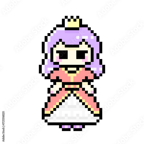 ピクセルアートなティアラプリンセス⭐︎PNG