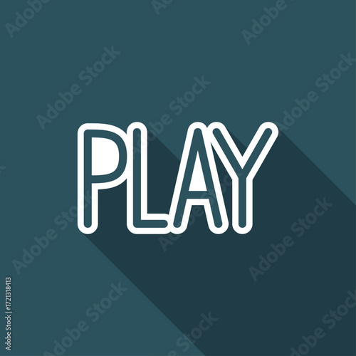 Play button - Vector icon for computer website or application