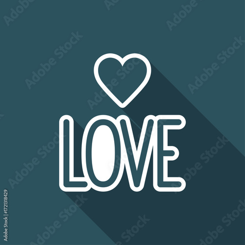 Love symbol - Vector icon for computer website or application