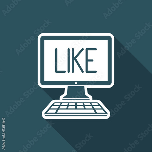 Like - Vector icon for computer website or application