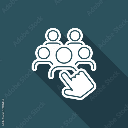 Recruitment icon - Thin series