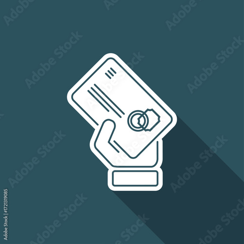 Postal icon - Thin series
