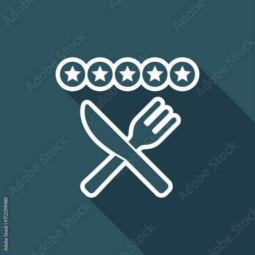 Restaurant rating icon