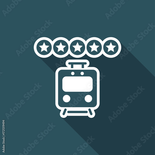 Train rating icon - Thin series