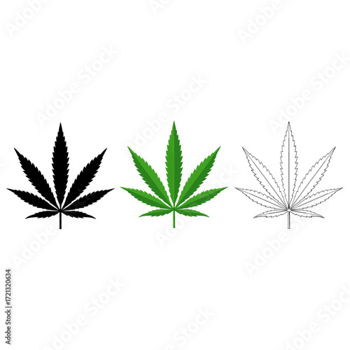 leafs of weed illustration