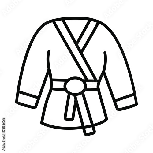Taekwondo doodle icon EPS 10 file