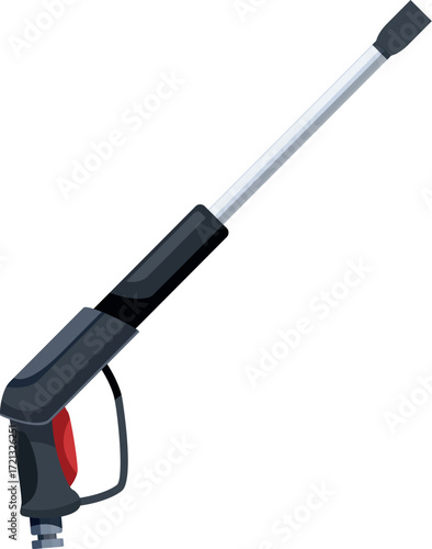 Pressure washer spray gun nozzle for washing cars, buildings and other surfaces