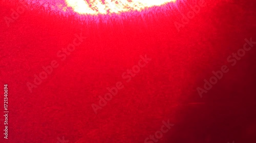 Red point party light on the wall of the club