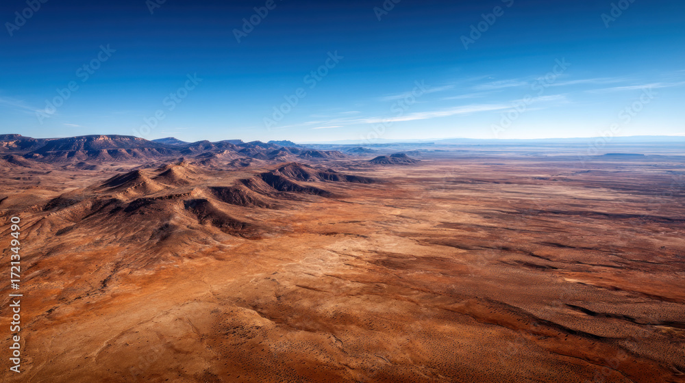 Naklejka premium Summer landscape. Beautiful summer mountain panorama. Natural background USA. Green mountains and layers of hills. Election day in USA. America day. Festive mood on President's day