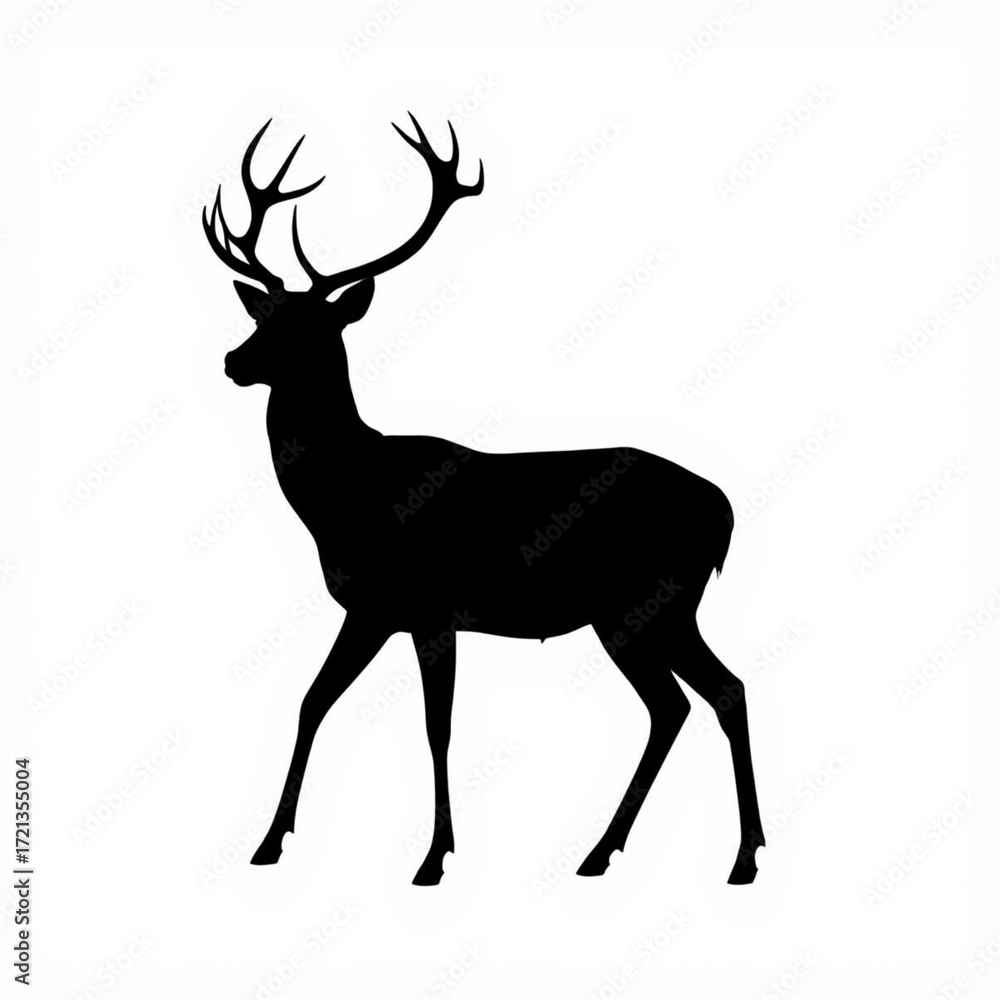Obraz premium silhouette of deer