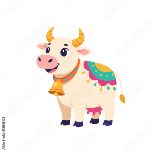 sacred cow with bell