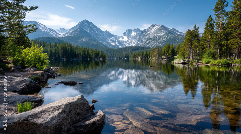 Fototapeta premium Planet Earth with clean air and nature relying on renewable resources. Ecological concept of alternative sustainable energy for an ecologically clean planet. ecology and environmental protection