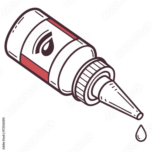 eye drops bottle isolated flat icon
