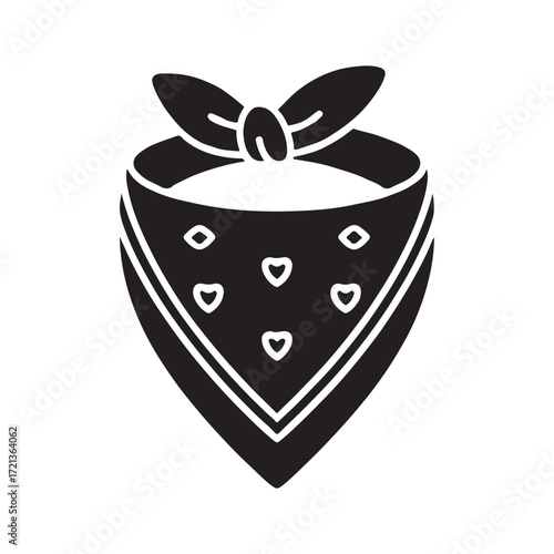 Bandana Tied Variant Fashion Solid Icon