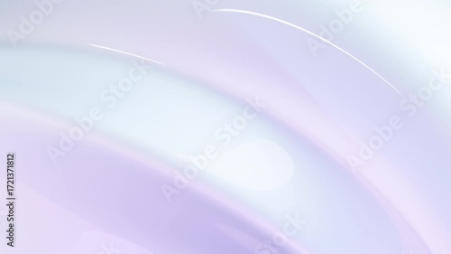 Abstract wave loop animation. 3D rendered background, flowing, fluid, twisted shapes with a reflective and iridescent texture. Smooth light gradient. Elegant live wallpaper and animated footage