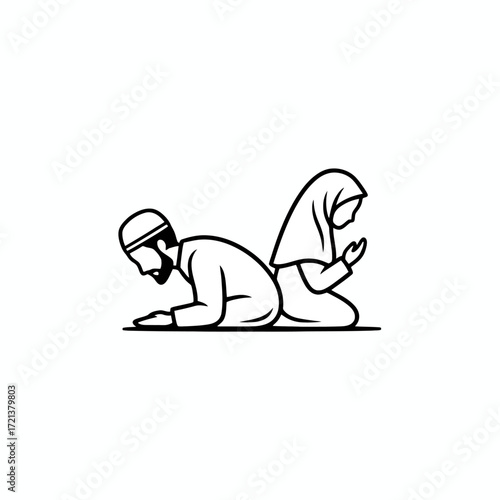 muslim clothing vector