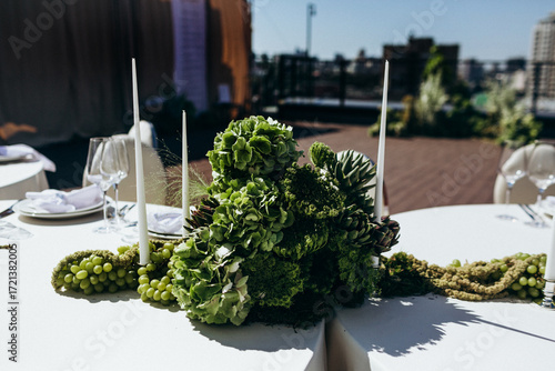 Wedding decoration, wedding floristics, wedding details