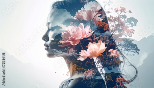  vase of beautiful flowers as background 