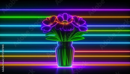  vase of beautiful flowers as background 