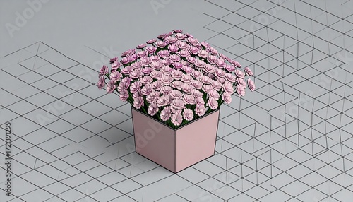  vase of beautiful flowers as background