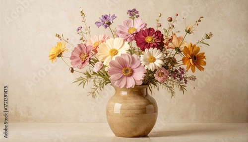  vase of beautiful flowers as background