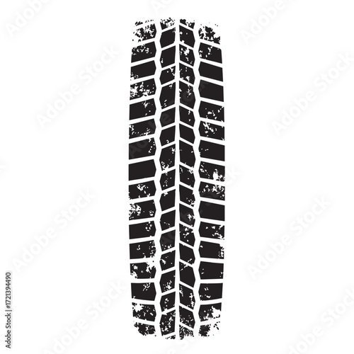 A detailed close-up view of a rugged tire tread pattern for off-road adventures.