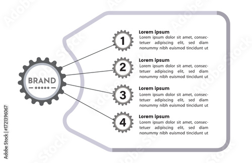 “Abstract Infographic Banner Template – 3 to 4 Step Process Design”