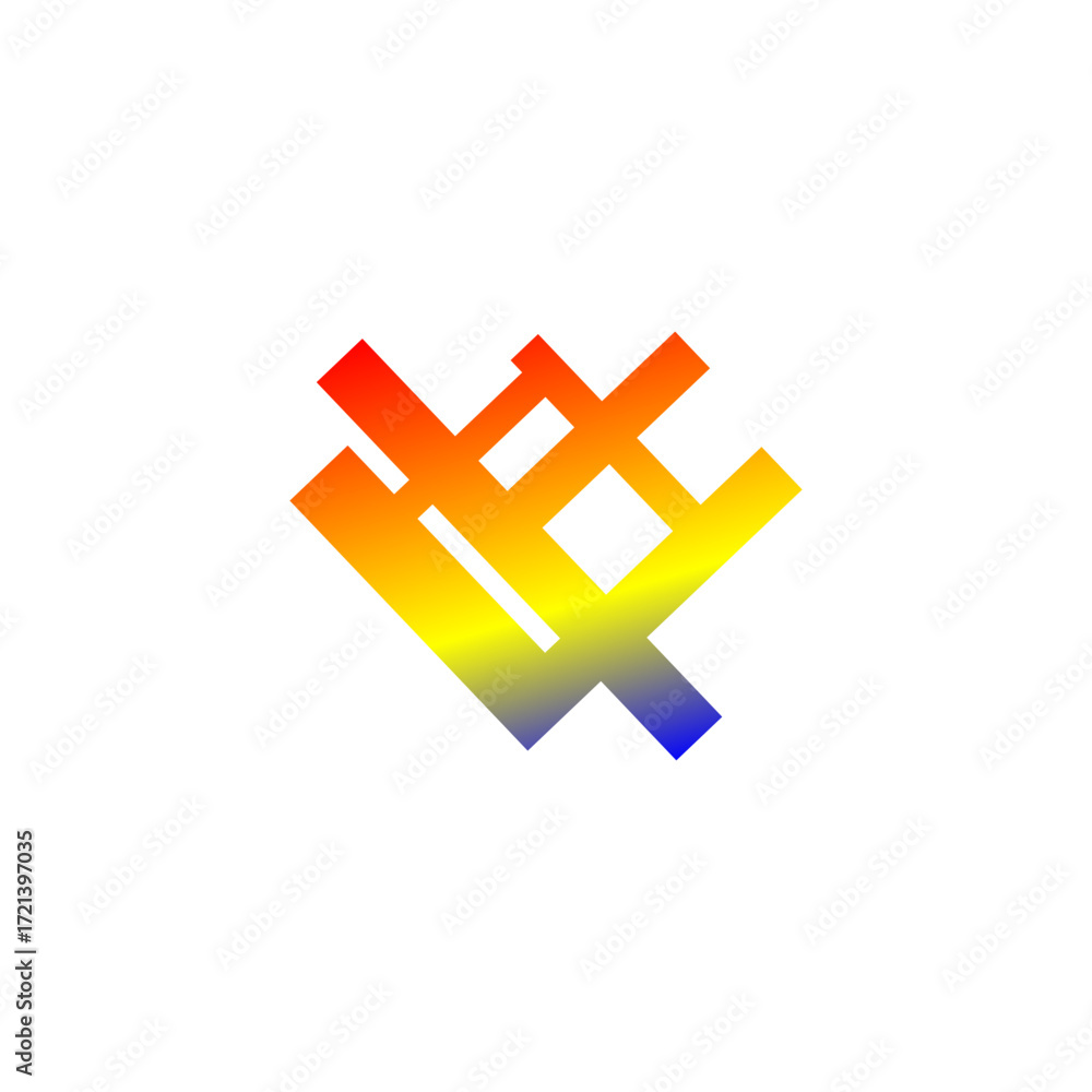 Obraz premium Dynamic Abstract Symbol for Digital Branding
