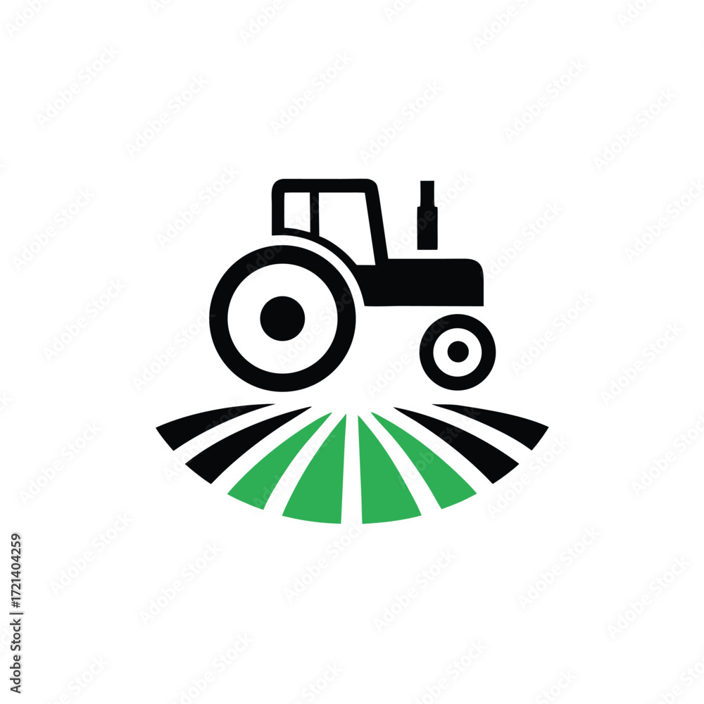 Obraz premium Orange tractor illustration isolated on white background, a symbol of agriculture, farming, and rural life, perfect for childrens books and educational materials