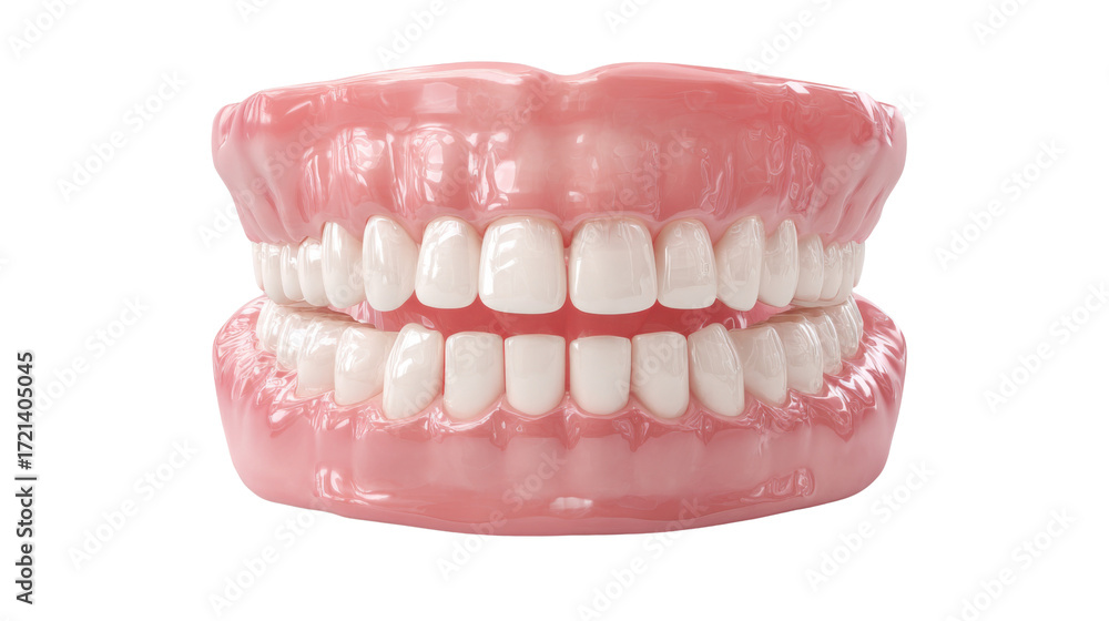 Fototapeta premium teeth isolated on white with clipping path