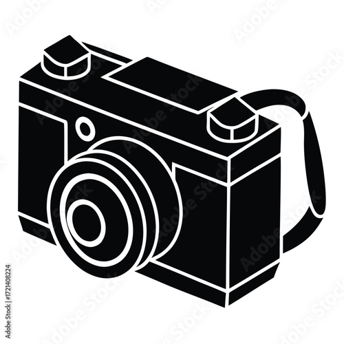 Park Ranger isolated camera trap on white background