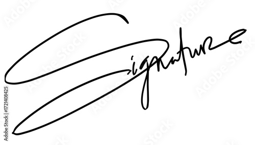 Obraz na plátně Fake autograph samples
