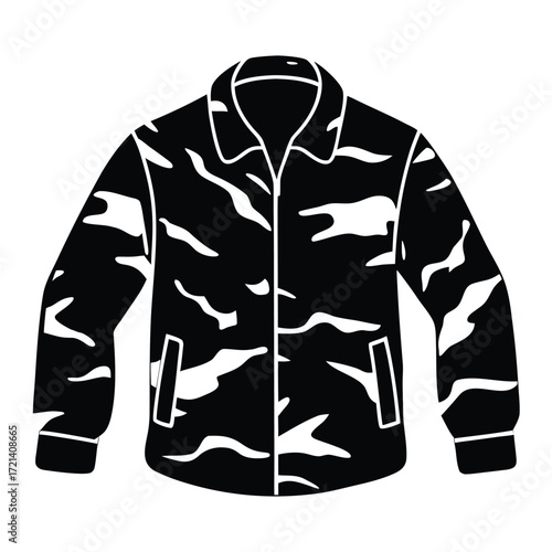 Park Ranger isolated camouflage jacket on white background
