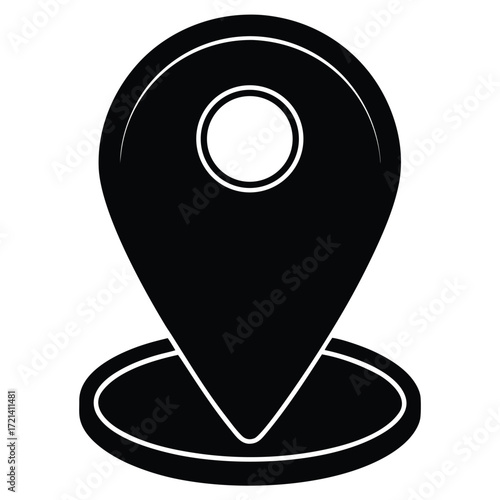 Park Ranger isolated gps tracker on white background