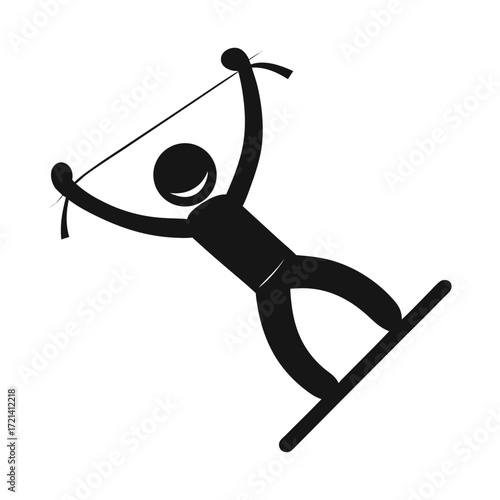 Bungee Jumping Silhouette