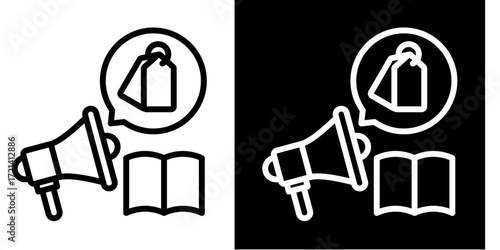 Storytelling  Icon Set White Style Collection