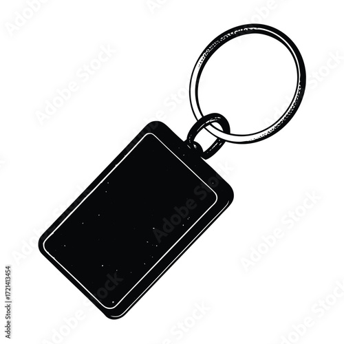 Park Ranger isolated keychain on white background