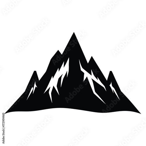 Park Ranger isolated mountain stick on white background