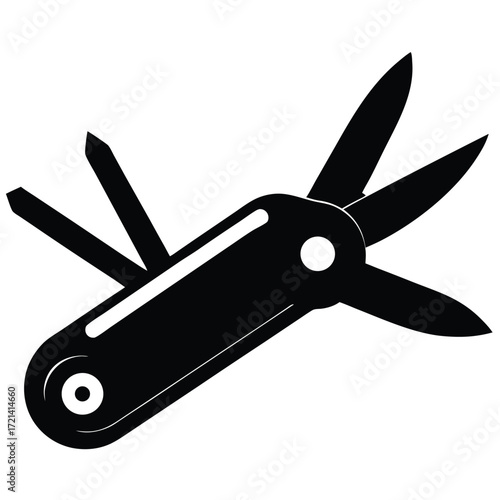 Park Ranger isolated multitool on white background