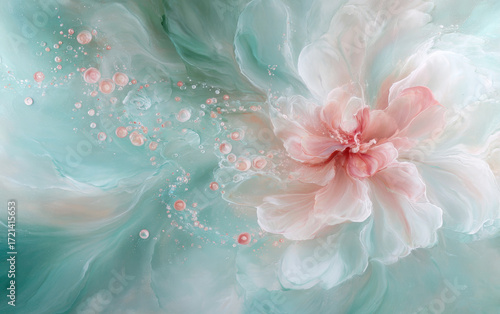 Vintage floral texture art background
