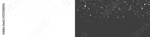 PNG falling snow overlay with snowflakes, winter background isolated transparent effect