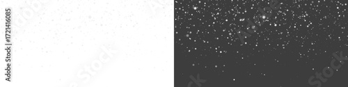 Falling snow snowfall snowflake snowflakes snow overlay action. PNG winter snow effect transparent background