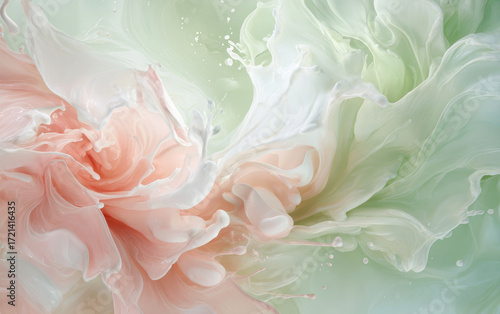 Retro style floral texture art background
