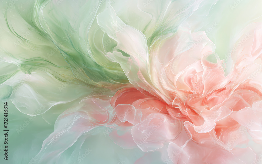 Fototapeta premium Retro style floral texture art background 