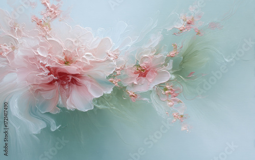 Retro style floral texture art background
