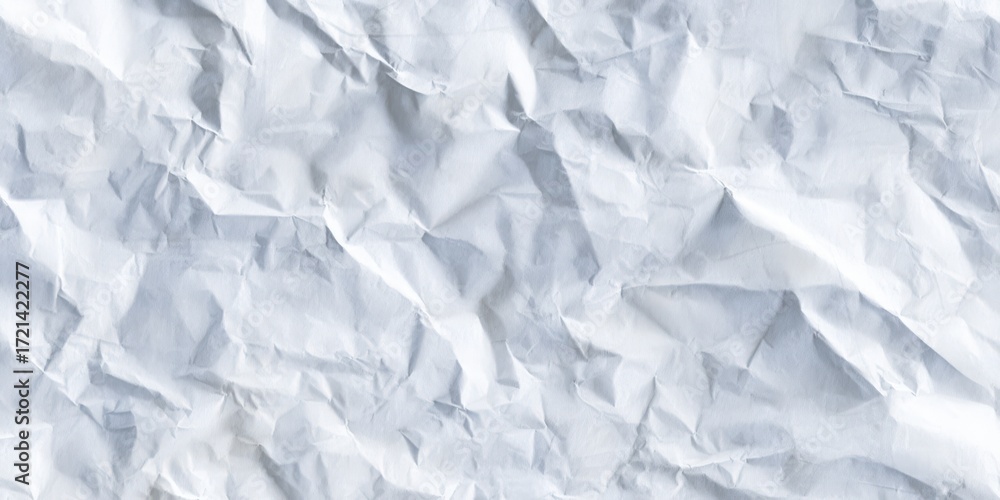 Obraz premium Crumpled white paper texture creating abstract background