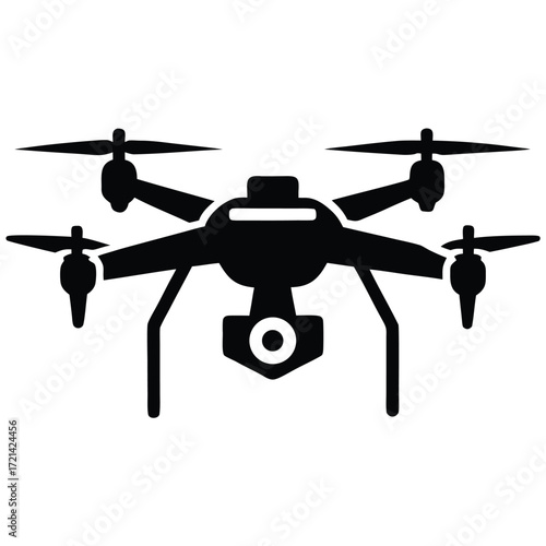 Park Ranger isolated patrol drone on white background