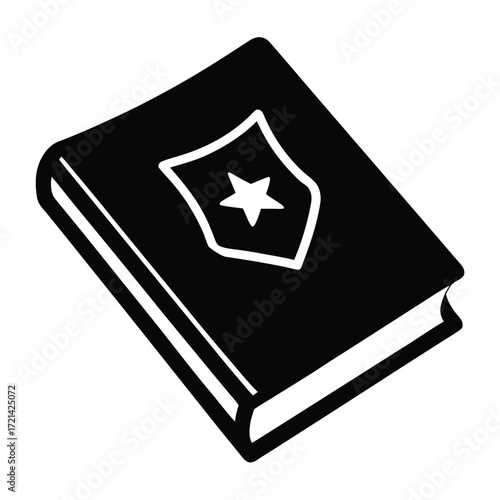 Park Ranger isolated patrol notebook on white background